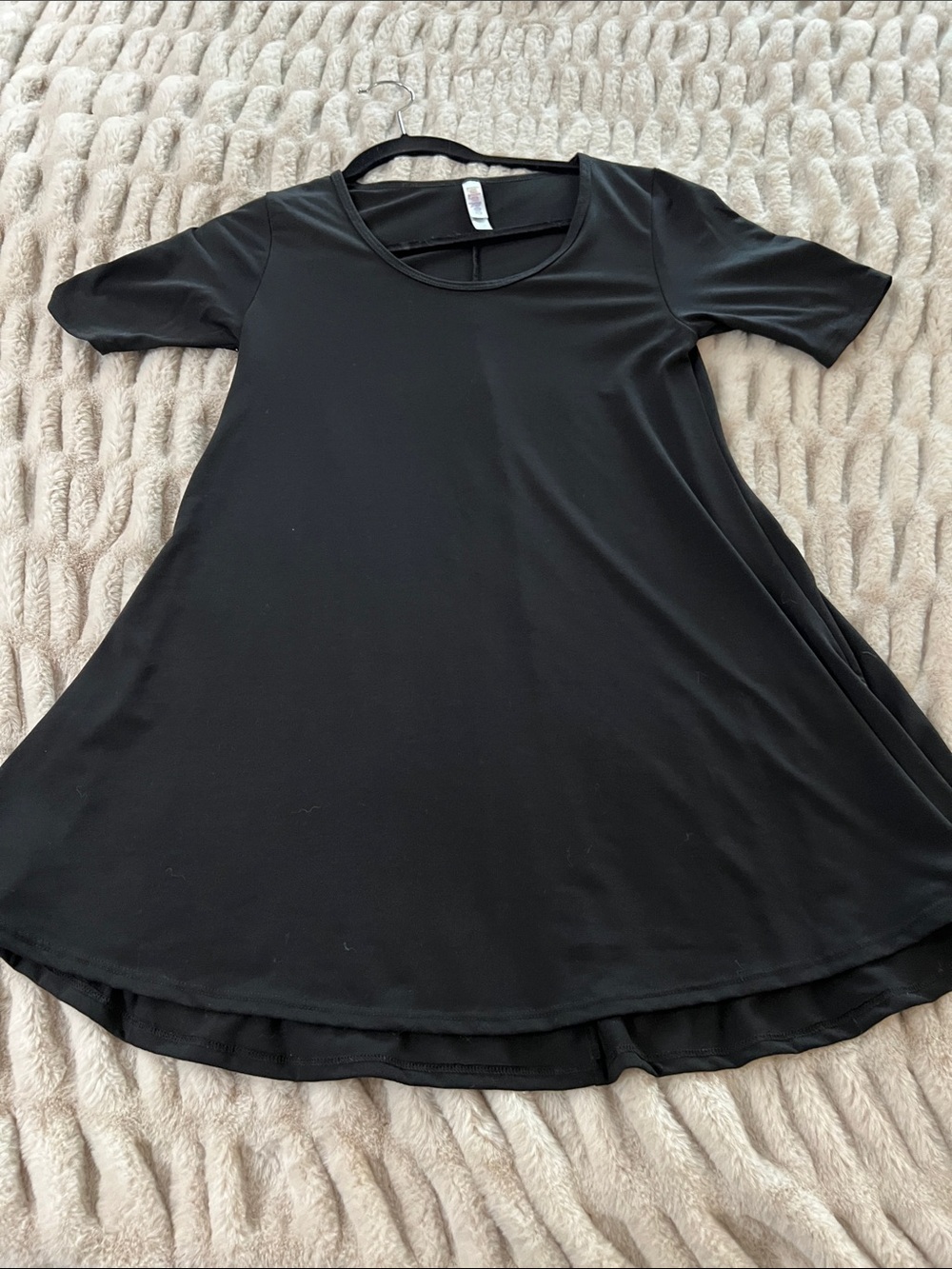 LuLaRoe Black Short Sleeve Swing Dress for Kids